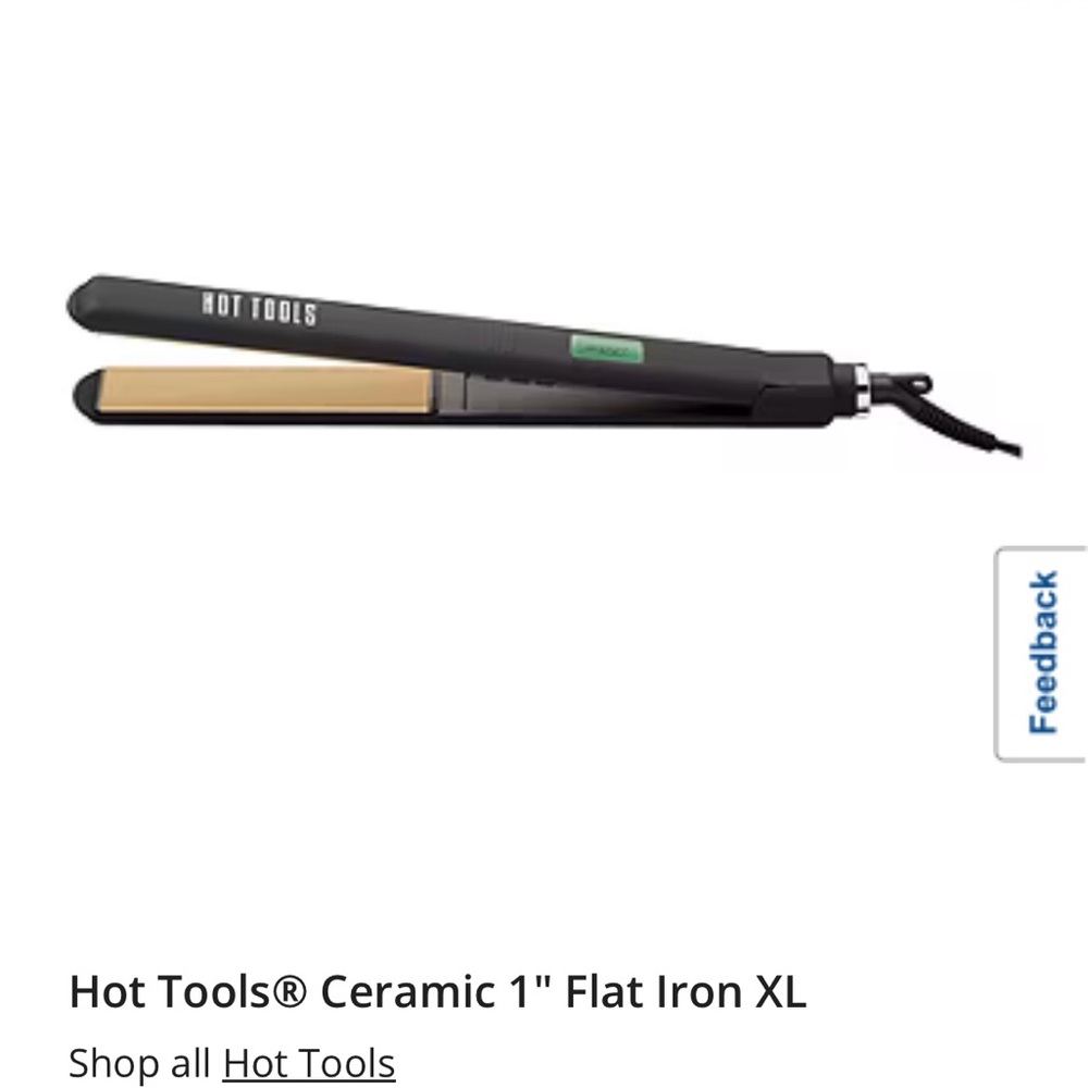 Black Ceramic Flat Iron XL